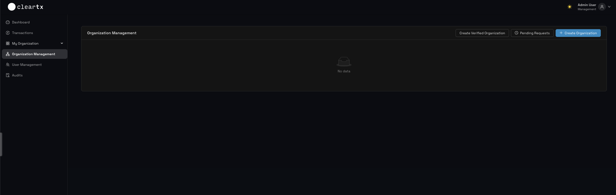 Organizasyon Yönetimi Sayfası